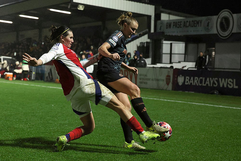 UEFA Womens Champions League soccer Arsenal Women vs FC Bayern Women photos: Georgia Stanway