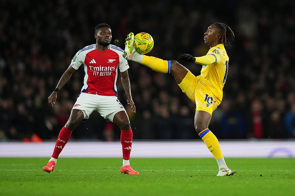 English League Cup quarterfinal soccer match between Arsenal and Crystal Palace pics: Eberechi Eze