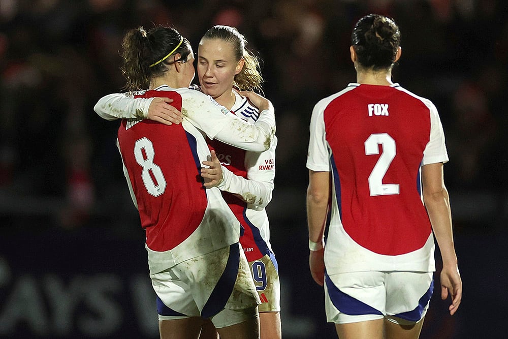 UEFA Womens Champions League soccer Arsenal Women vs FC Bayern Women photos: Mariona Caldentey