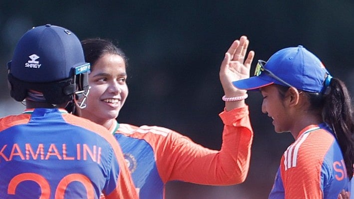 X/Asian Cricket Council : The Indian women's under-19 cricket team.