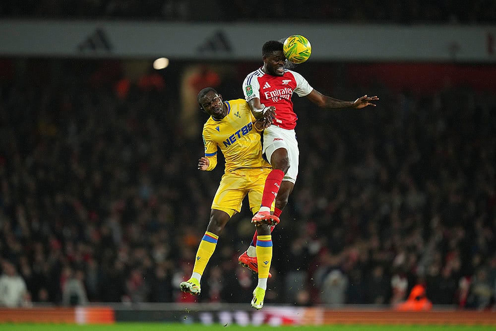 English League Cup quarterfinal soccer match between Arsenal and Crystal Palace pics: Thomas Partey