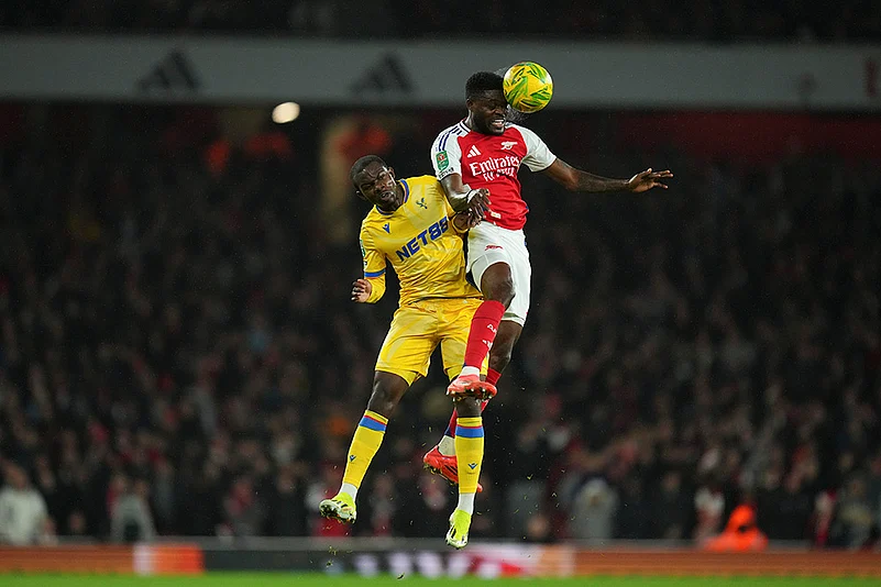 English League Cup quarterfinal soccer match between Arsenal and Crystal Palace pics: Thomas Partey