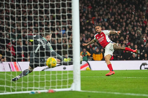 EFL Cup Quarterfinal: Arsenal's Gabriel Jesus scores his side's second goal
