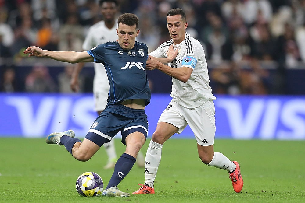 Qatar Soccer Intercontinental Cup 2024 Real Madrid vs CF Pachuca match pics: Oussama Idrissi