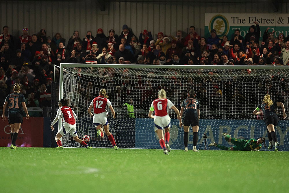 UEFA Womens Champions League soccer Arsenal Women vs FC Bayern Women photos: Mariona Caldentey