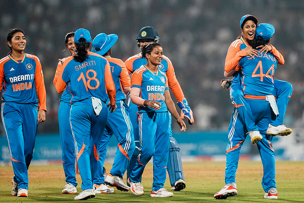 India Womens and West Indies Womens T20 series IND-W vs WI-W 3rd T20I match pics: Radha Yadav 