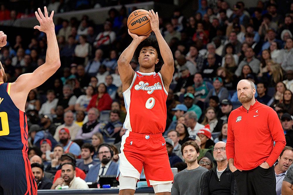 NBA Basketball 2024-25 Memphis Grizzlies vs Golden State Warriors match pics: Jaylen Wells