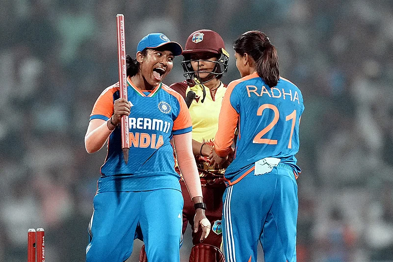 India Womens and West Indies Womens T20 series IND-W vs WI-W 3rd T20I match pics: Radha Yadav