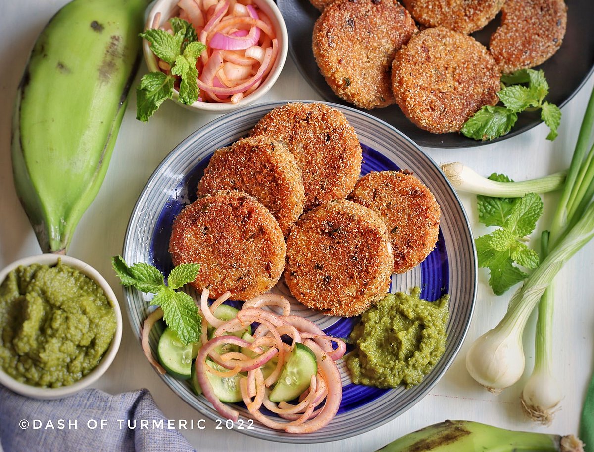 Raw Banana Potato Cutlet