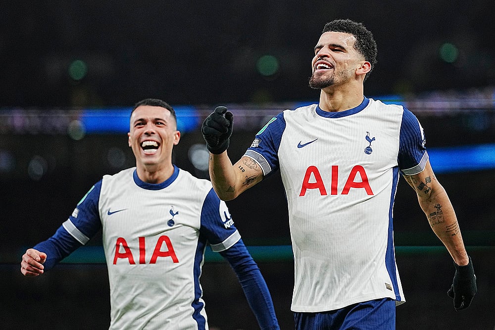 English League Cup quarterfinal soccer Tottenham and Manchester United football : Dominic Solanke