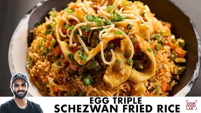 Egg Triple Schezwan Fried Rice