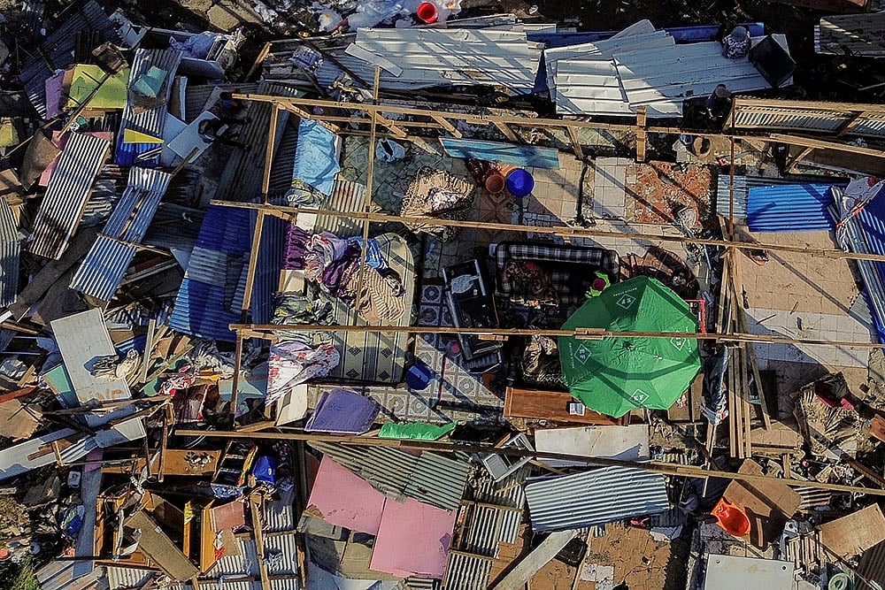 French island Mayotte in East Africa Mayotte Cyclone Chido aftermath photos: 8