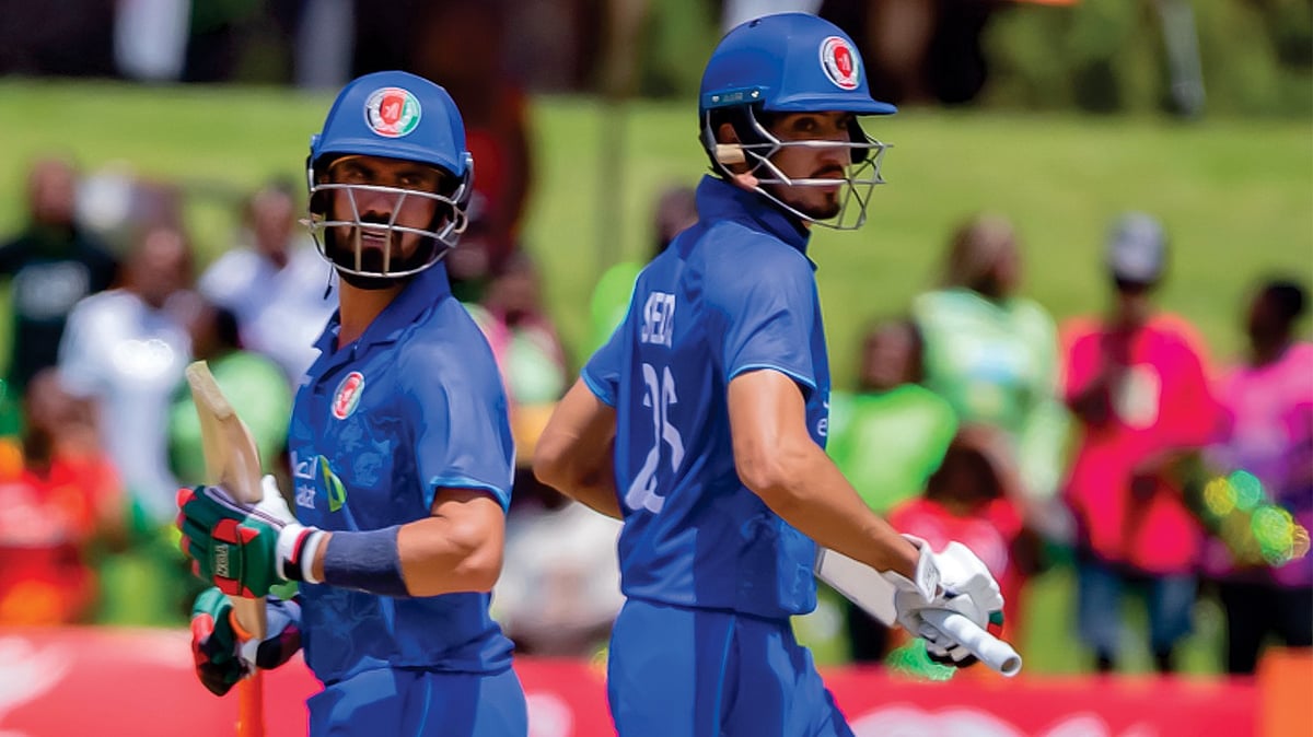 X/Zimbabwe Cricket : Action from the third ODI between Afghanistan and Zimbabwe in Harare.