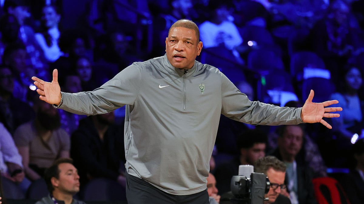 Doc Rivers during the Milwaukee Bucks' defeat to the Cleveland Cavaliers