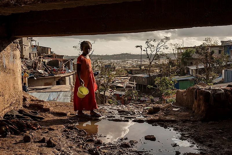 French island Mayotte in East Africa Mayotte Cyclone Chido aftermath photos: 9