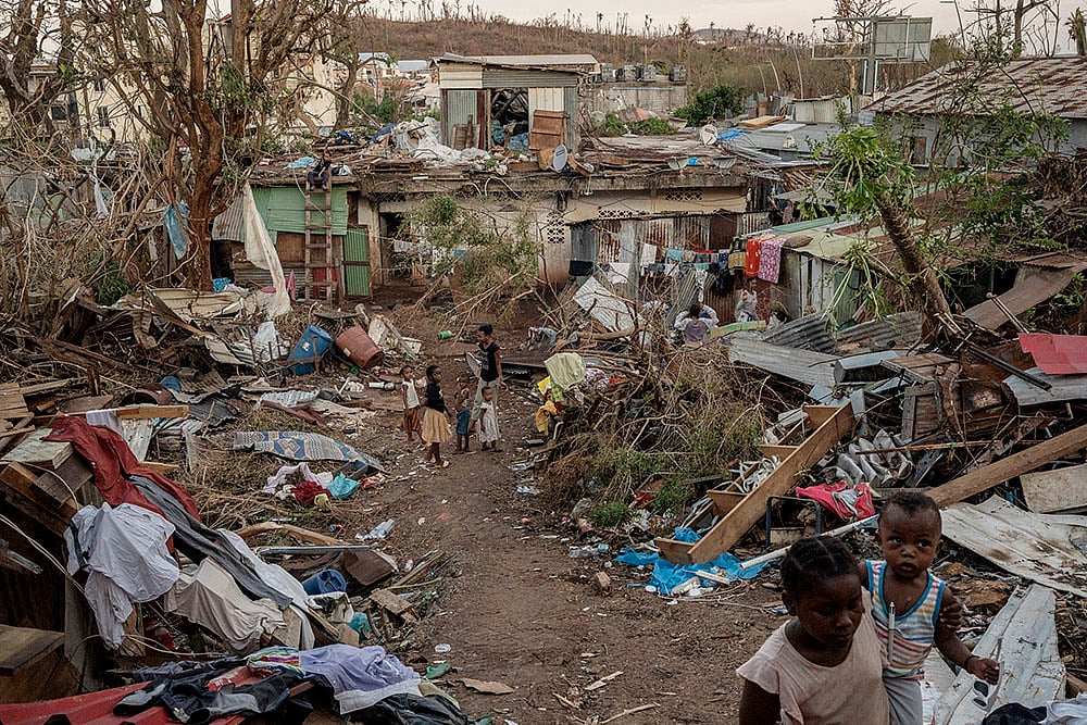 French island Mayotte in East Africa Mayotte Cyclone Chido aftermath photos: 3