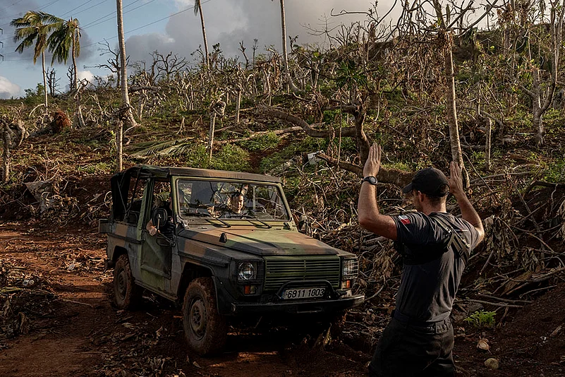 French island Mayotte in East Africa Mayotte Cyclone Chido aftermath photos: 4