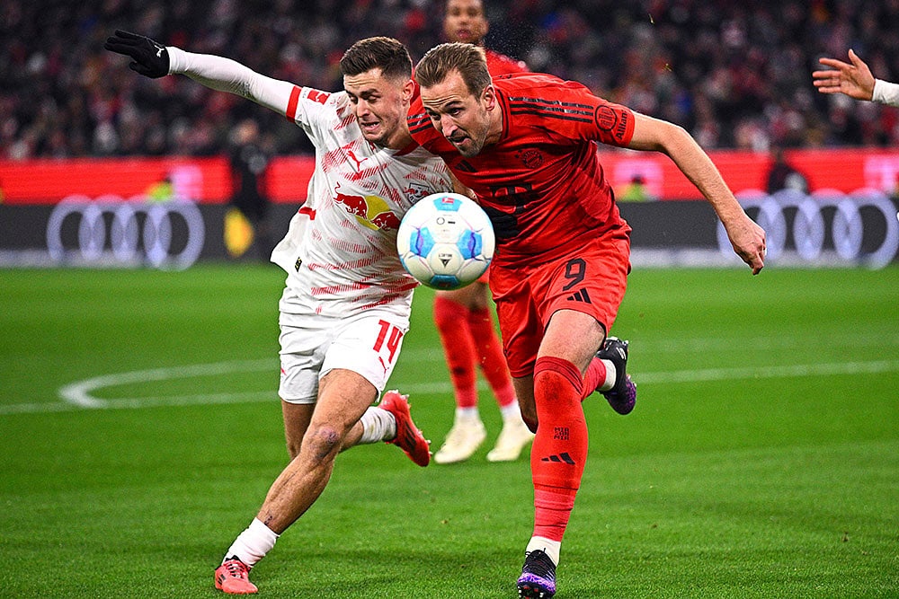 Germany Soccer Bundesliga Bayern Munich vs RB Leipzig football pics: Harry Kane