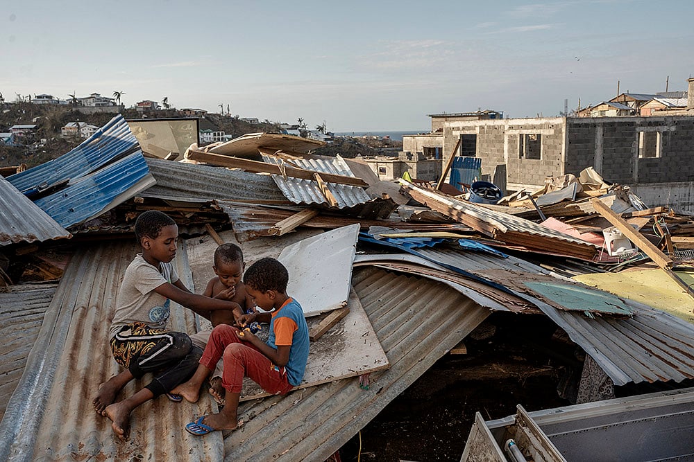 French island Mayotte in East Africa Mayotte Cyclone Chido aftermath photos: 7