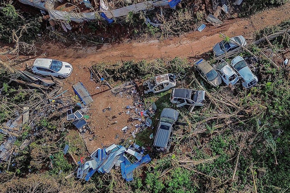 French island Mayotte in East Africa Mayotte Cyclone Chido aftermath photos: 5