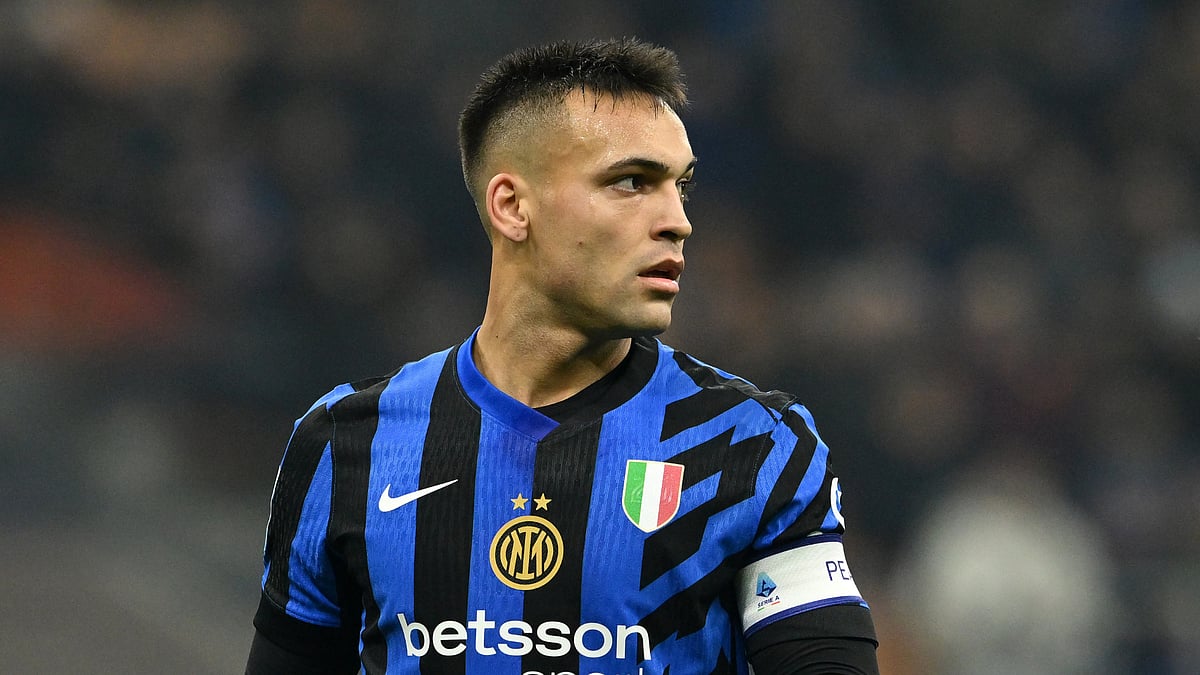 Lautaro Martinez in action for Inter - null