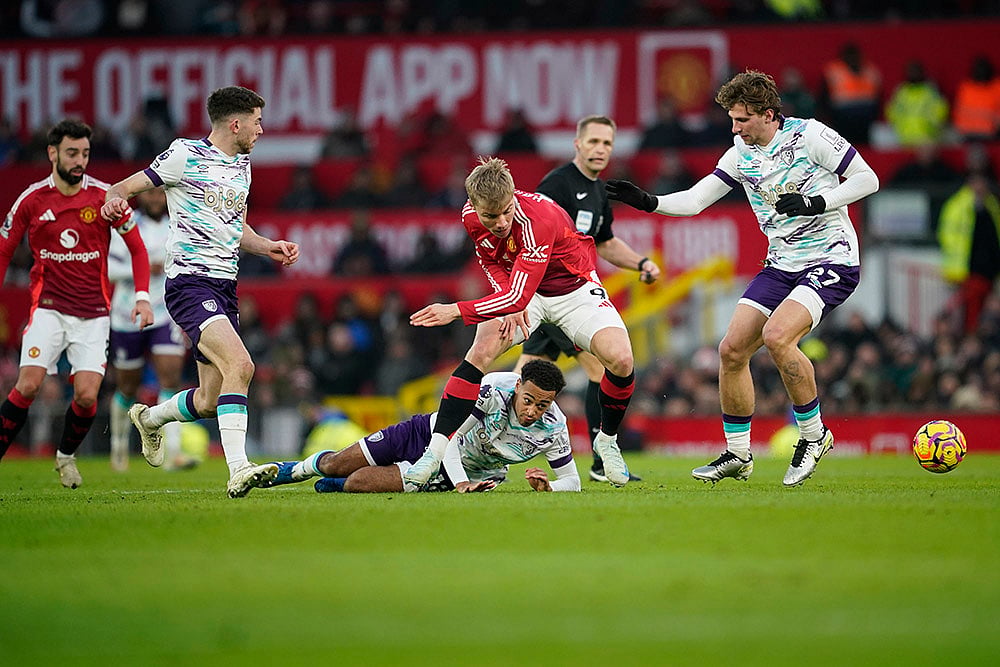English Premier League Soccerr 2024-25 Manchester United vs AFC Bournemouth pics:  Rasmus Hojlund
