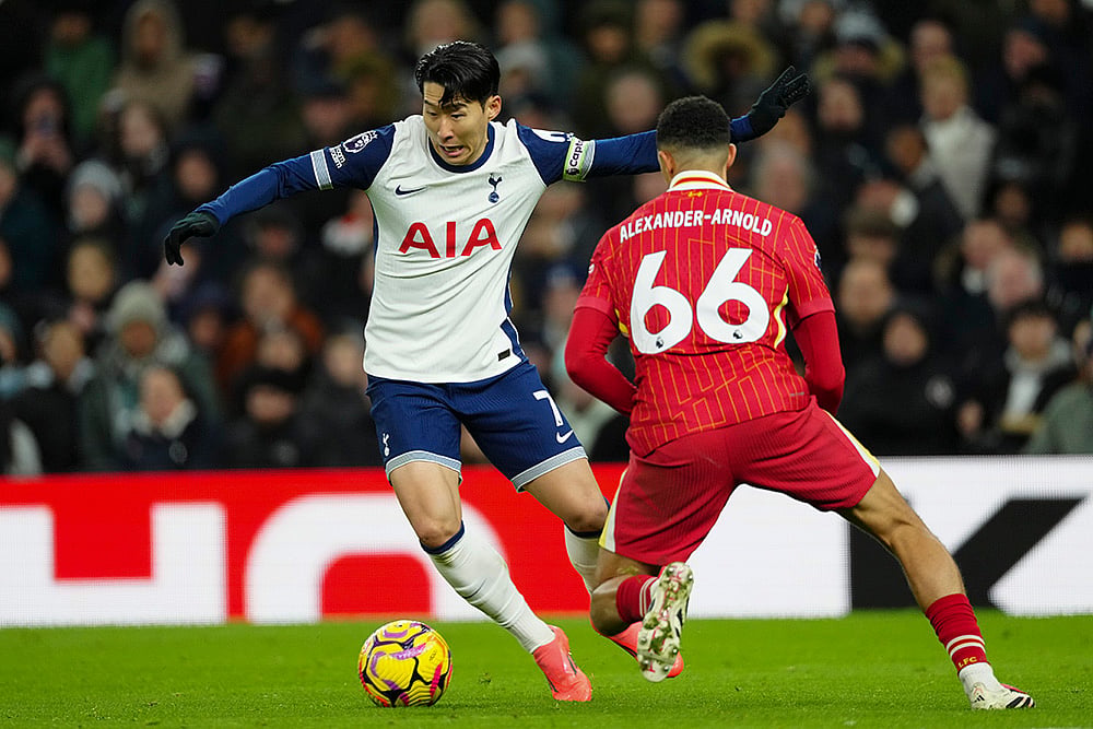 English Premier League soccer 2024-25 Liverpool vs Tottenham football match Pics: Son Heung-min