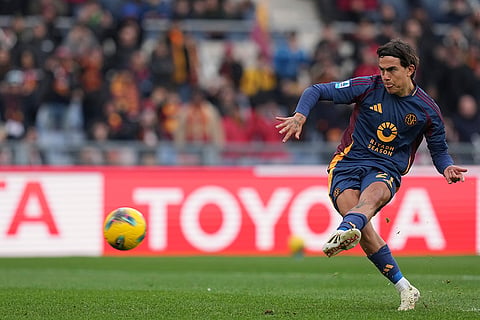 Serie A 2024-25: Roma's Paulo Dybala scores his side's opening goal 