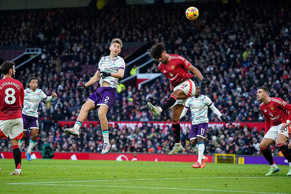 English Premier League Soccerr 2024-25 Manchester United vs AFC Bournemouth pics: Dean Huijsen