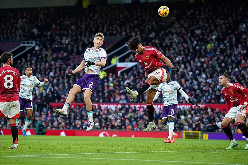 English Premier League Soccerr 2024-25 Manchester United vs AFC Bournemouth pics: Dean Huijsen