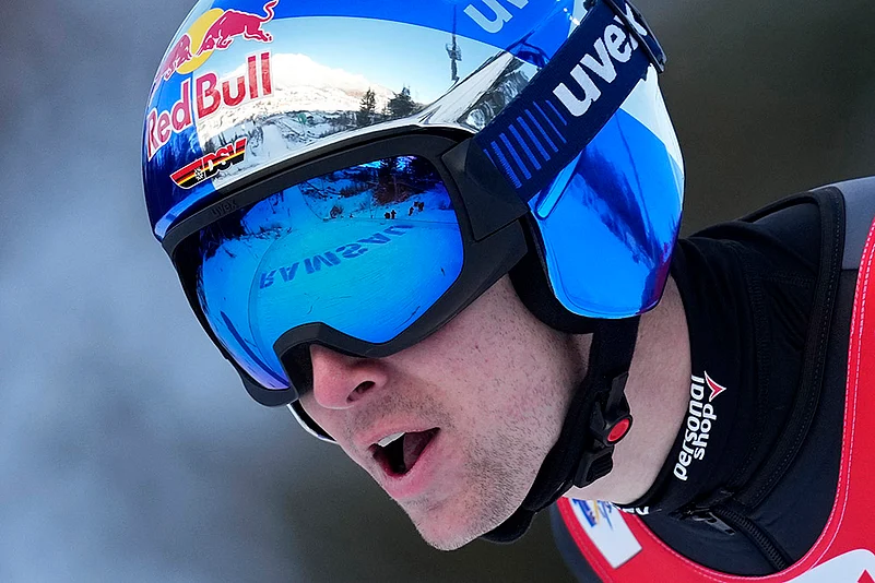 FIS Nordic Combined World Cup 2024-25, Austria Stop Skiing photos from Ramsau: Vinzenz Geiger