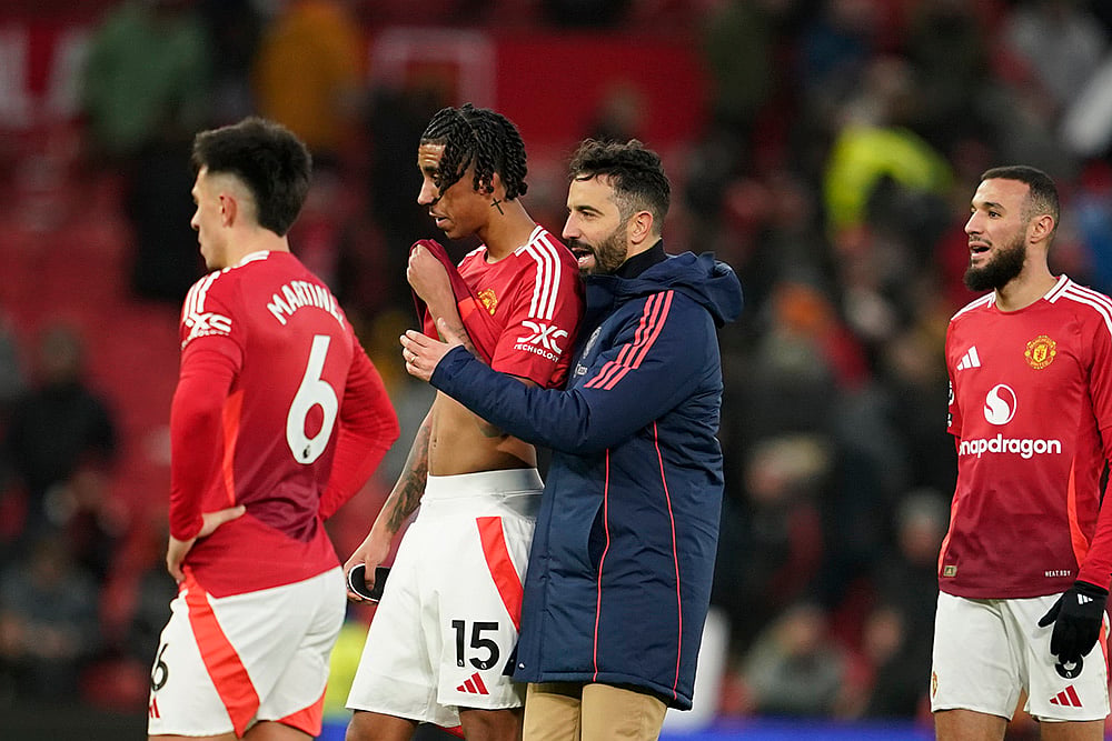 | Photo: AP/Dave Thompson : EPL 2024-25: Manchester United's head coach Ruben Amorim