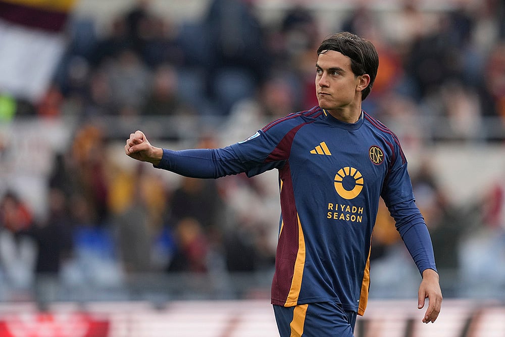 Italy Soccer Serie A 2024-25 AS Roma Vs Parma football match photos: Paulo Dybala