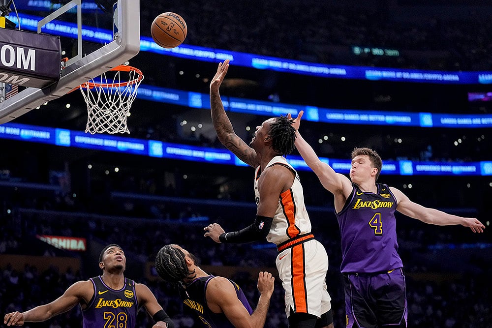 NBA Basketball 2024-25 Los Angeles Lakers Vs Detroit Pistons game photos: 