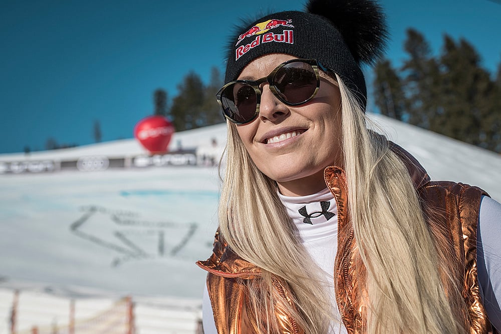 Ex-world champion skier American alpine ski racer Lindsey Vonn: 3