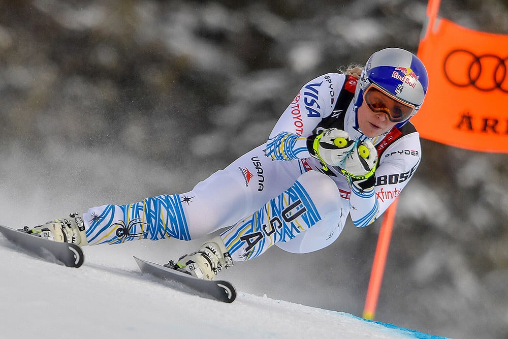 Ex-world champion skier American alpine ski racer Lindsey Vonn: 2