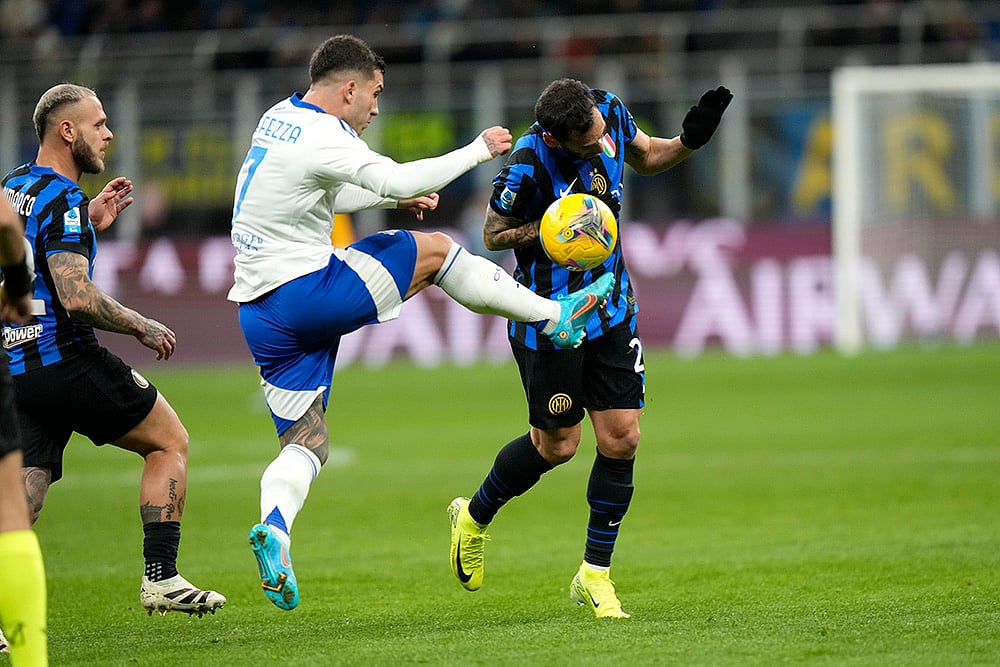 Italy Serie A 2024-25 Inter Milan Vs Como football match pics: Hakan Calhanoglu