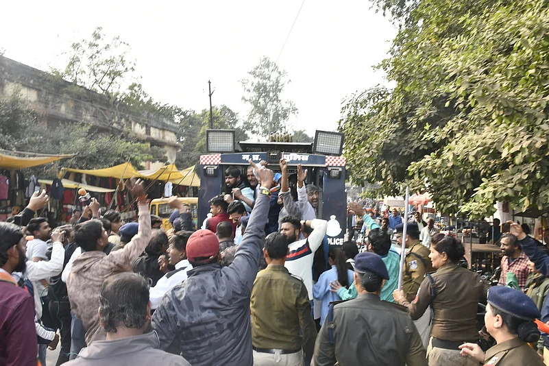 Congress MP protest