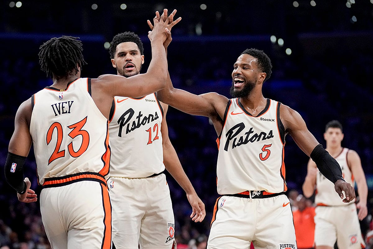 NBA Basketball 2024-25 Los Angeles Lakers Vs Detroit Pistons game photos: Jaden Ivey