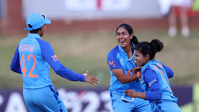The Indian under-19 womens cricket team.