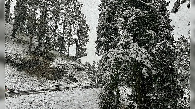 Snow covered Himachal in December 2024