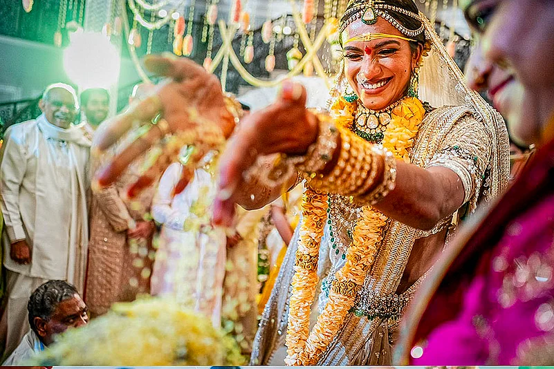 Badminton Star PV Sindhu and Venkata Datta Sai wedding photos: 5