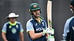 Joel Carrett/AAP Image via AP : Australian batsman Sam Konstas reacts during a cricket team training session at the Melbourne Cricket Ground in Melbourne.