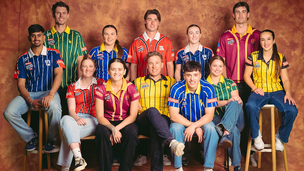 X/SuperSmashNZ : Captains of all 12 teams don retro jerseys ahead of the start of Super Smash 2024-25.