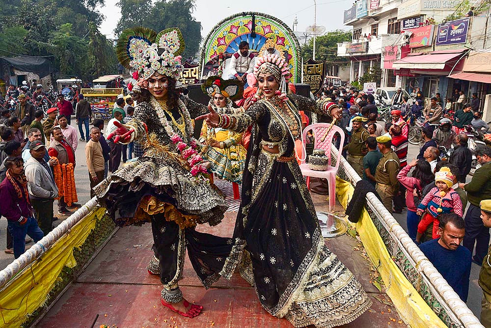 Peshwai procession ahead of Maha Kumbh Mela