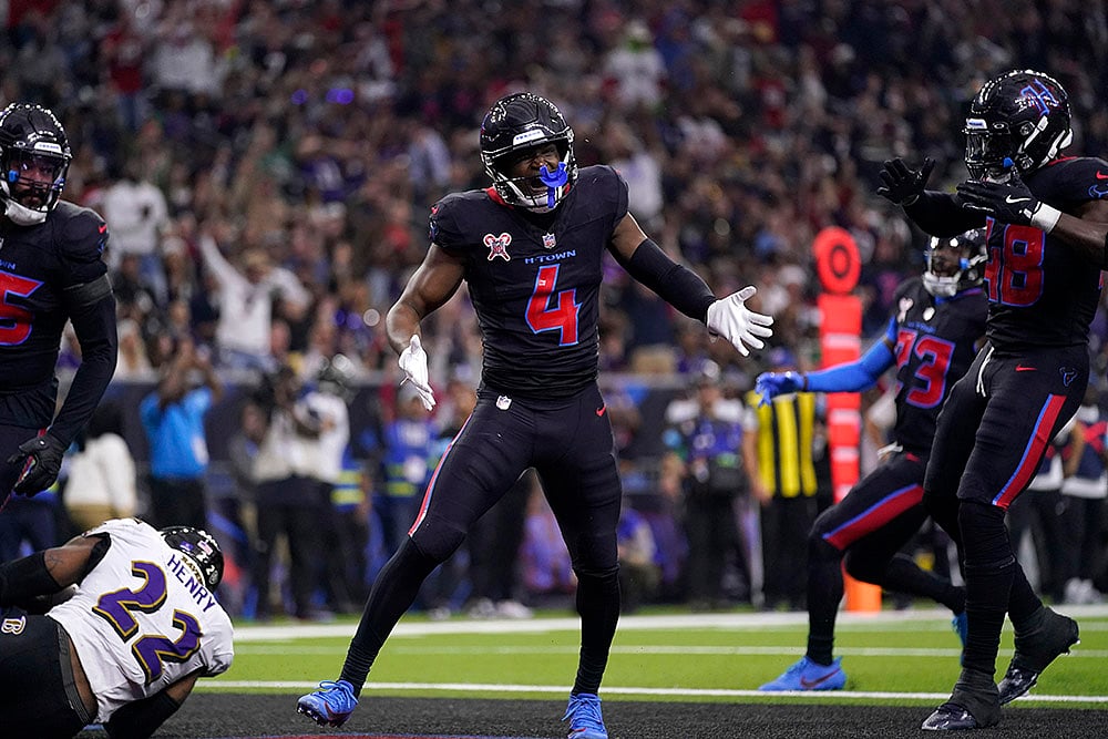 Baltimore Ravens vs Houston Texans NFL Football game Photos: Kamari Lassiter