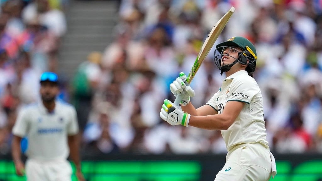 AP/Asanka Brendon Ratnayake : Australia's Sam Konstas bats during play on the first day of the fourth cricket test between Australia and India at the Melbourne Cricket Ground, Melbourne, Australia, Thursday, Dec. 26, 2024.