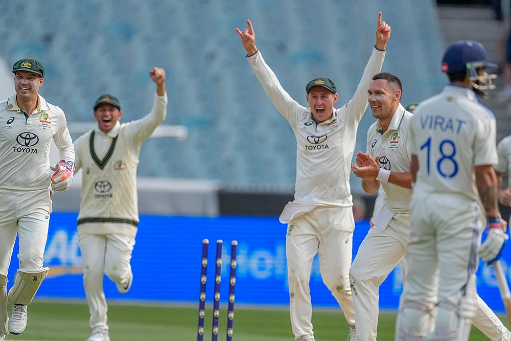 BGT series at Melbourne Cricket Ground MCG IND Vs AUS Boxing Day 4th Test Day 2 Pics: Virat 