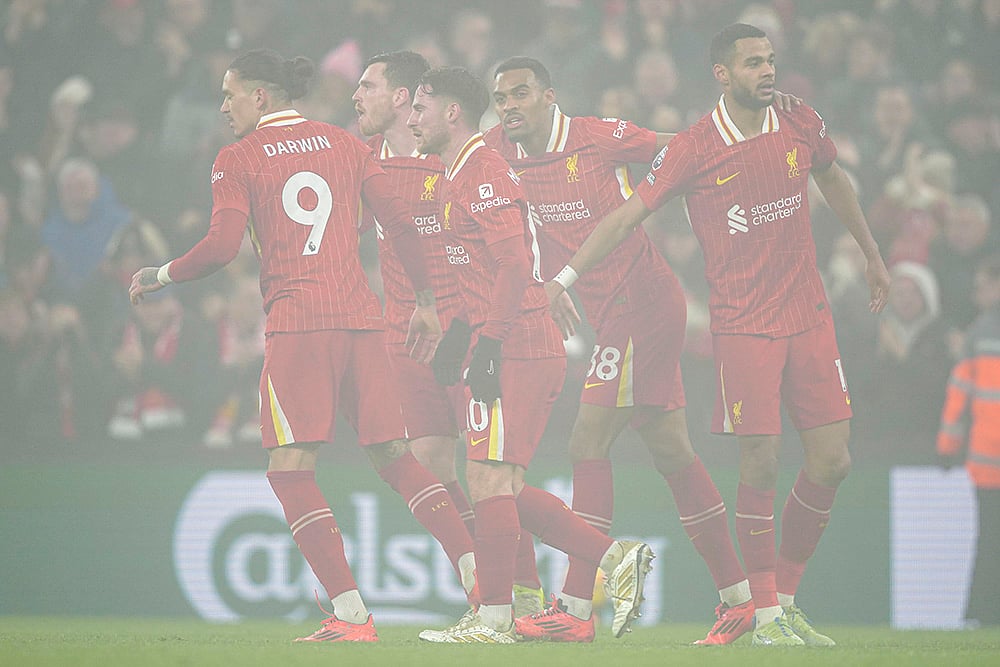 English Premier League soccer Liverpool vs Leicester City football match pics: Cody Gakpo