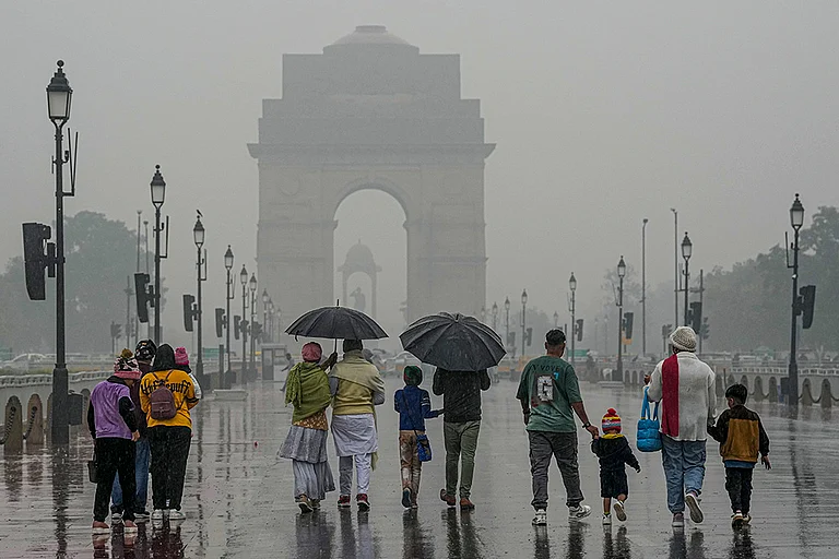 Weather: Rain in Delhi - | Photo: PTI/Kamal Singh